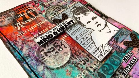 Art Journal Seite zum Thema "Schrift"